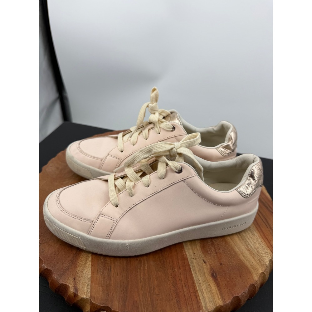 Cole Haan Grand GrandPrø Finalist Sneaker Women 7.5 Pink Leather Metallic - Picture 3 of 9